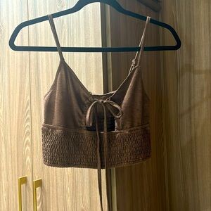 Light Brown going out tank top